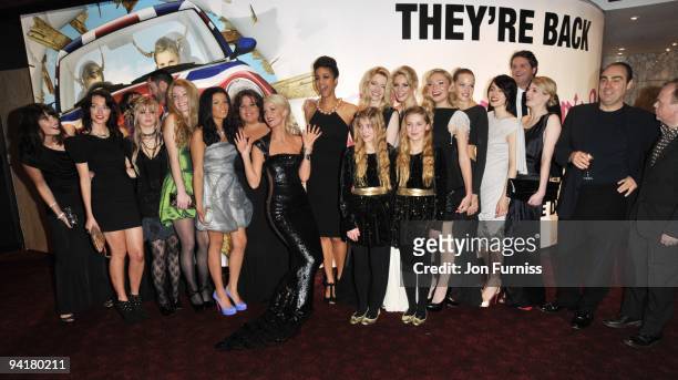 The cast attends the World Premiere of St Trinian's 2: The Legend of Fritton's Gold at Empire Leicester Square on December 9, 2009 in London, England.
