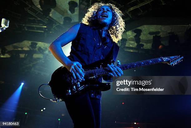 Kirk Hammett of Metallica performs in support of the band's "Death Magnetic" release at ARCO Arena on December 8, 2009 in Sacramento, California.