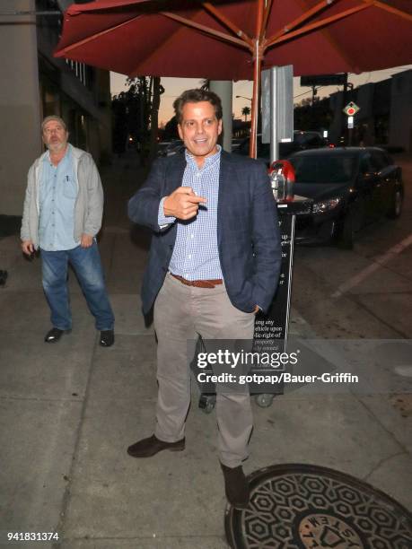 Anthony Scaramucci is seen on April 03, 2018 in Los Angeles, California.