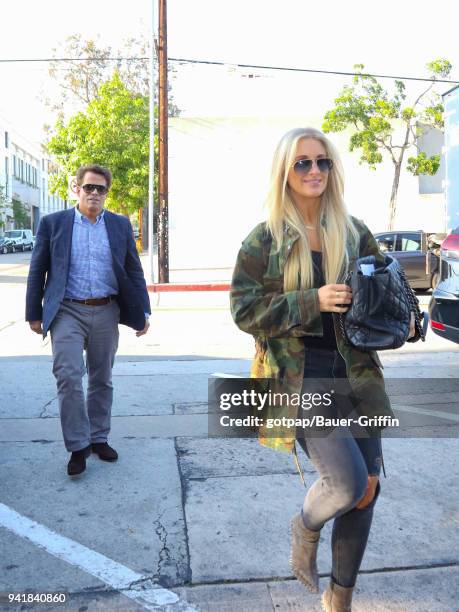 Anthony Scaramucci and Deidre Ball are seen on April 03, 2018 in Los Angeles, California.