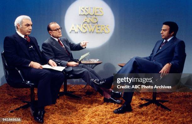 Bob Clark, Ambassador to the United Nations Andrew Young on Disney General Entertainment Content via Getty Images's 'Issues and Answers' program.