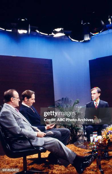 Bob Clark, Governor Jerry Brown on Disney General Entertainment Content via Getty Images's 'Issues and Answers' program.