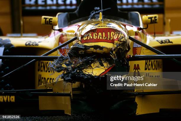 Ralf Schumacher, Jordan-Peugeot 197, Grand Prix of Belgium, Circuit de Spa-Francorchamps, 24 August 1997.