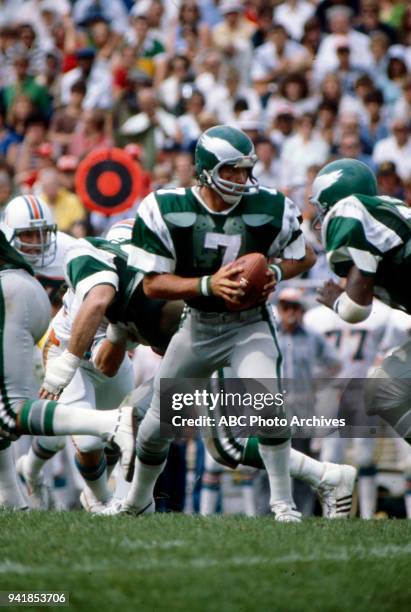 Ron Jaworski, Miami Dolphins vs Philadelphia Eagles gameplay.