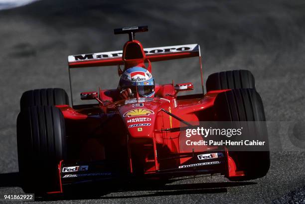 Mika Salo, Ferrari F399, Grand Prix of Germany, Hockenheimring, 01 August 1999. Mika Salo on his way to second place and podium finish in the 1999...