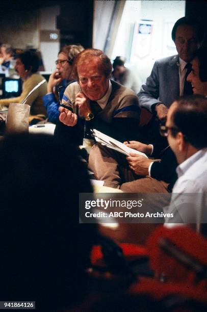 Los Angeles, CA Roone Arledge at the 1984 Summer Olympics, August 1984.