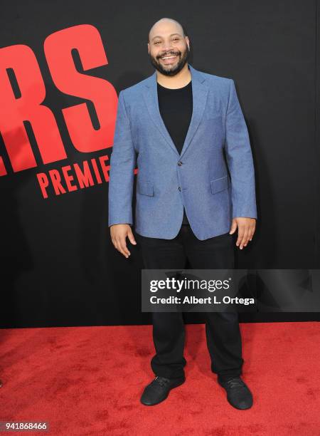 Actor Colton Dunn arrives for the Premiere Of Universal Pictures' "Blockers" held at Regency Village Theatre on April 3, 2018 in Westwood, California.