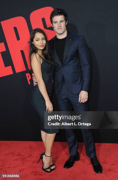 Actress Fiona Barron and actor Jake Picking arrive for the Premiere Of Universal Pictures' "Blockers" held at Regency Village Theatre on April 3,...