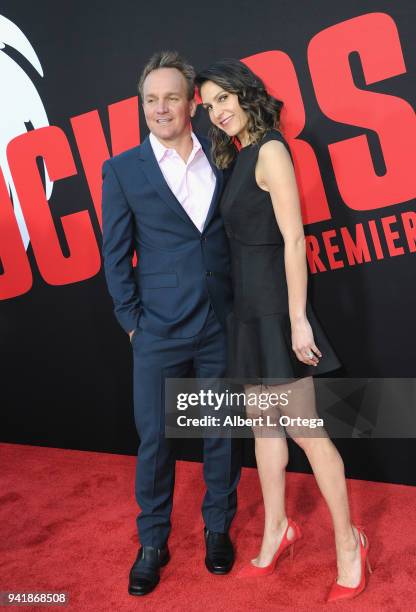 Producer Chris Fenton and Jennifer Fenton arrive for the Premiere Of Universal Pictures' "Blockers" held at Regency Village Theatre on April 3, 2018...