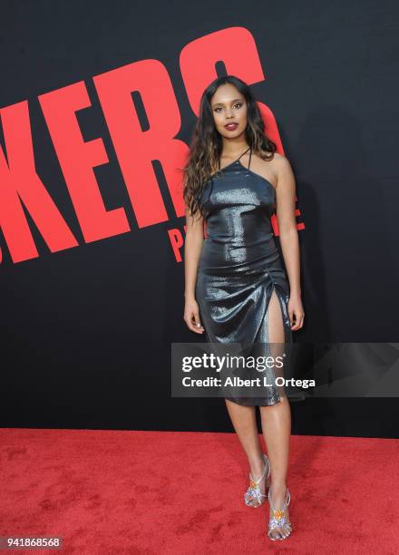 Actress Alisha Boe arrives for the Premiere Of Universal Pictures' "Blockers" held at Regency Village Theatre on April 3, 2018 in Westwood,...