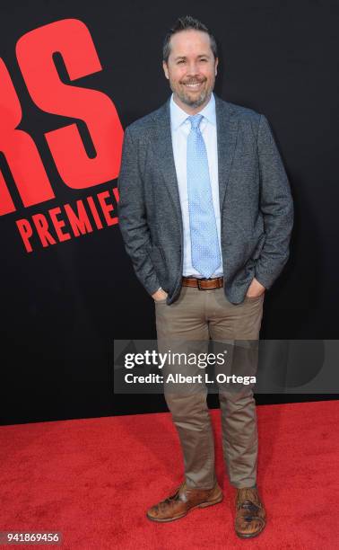 Composer Mateo Messina arrives for the Premiere Of Universal Pictures' "Blockers" held at Regency Village Theatre on April 3, 2018 in Westwood,...