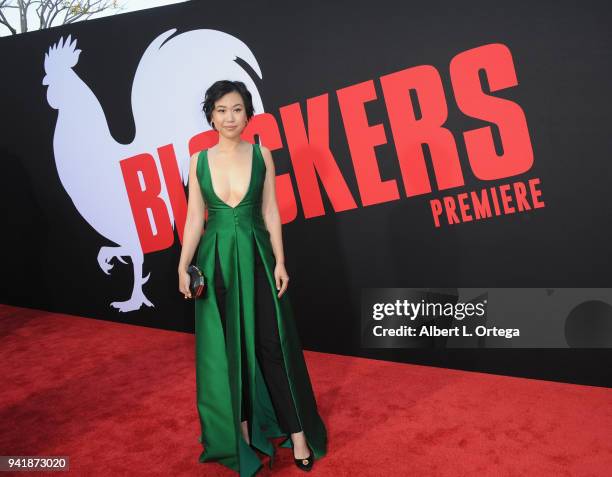 Actress Ramona Young arrives for the Premiere Of Universal Pictures' "Blockers" held at Regency Village Theatre on April 3, 2018 in Westwood,...