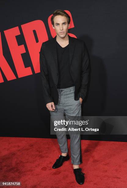 Tristan Tales arrives for the Premiere Of Universal Pictures' "Blockers" held at Regency Village Theatre on April 3, 2018 in Westwood, California.