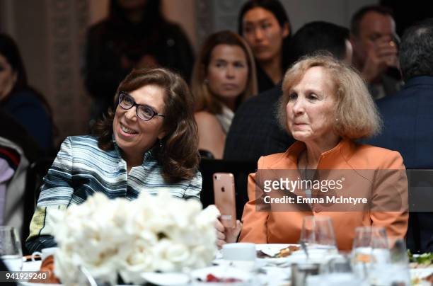 And General counsel at Showtime Networks Inc. Gwen Marcus and New York Peace Institute Mediator Nancy Alpert attend The Hollywood Reporter Power...