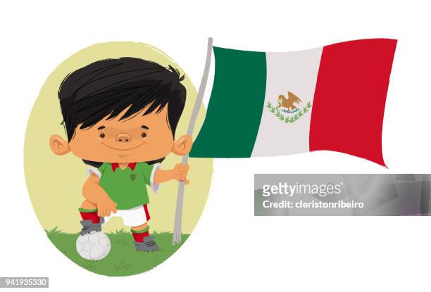 jogador de futebol (méxico) - the championship liga de futebol stock-grafiken, -clipart, -cartoons und -symbole