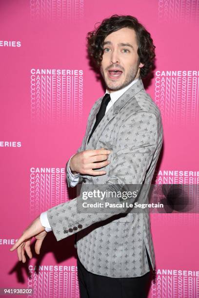 Alexander Vlahos attends the Opening Ceremony and "Versailles - Season 3" screening during the 1st Cannes International Series Festival at Palais des...