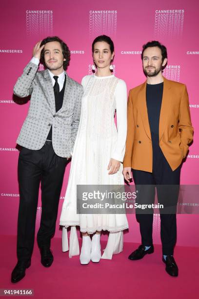 Alexander Vlahos, Elisa Lasowski and George Blagden attend the Opening Ceremony and "Versailles - Season 3" screening during the 1st Cannes...