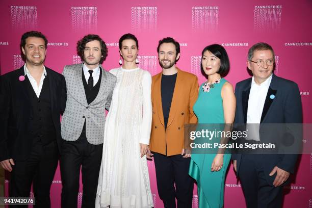 Albin Lewi,Alexander Vlahos, Elisa Lasowski,George Blagden, Fleur Pellerin and Benoit Louvet attend the Opening Ceremony and "Versailles - Season 3"...