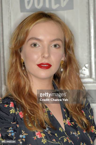 Jodie Comer attends Build series to discuss "Killing Eve" at Build Studio on April 4, 2018 in New York City.