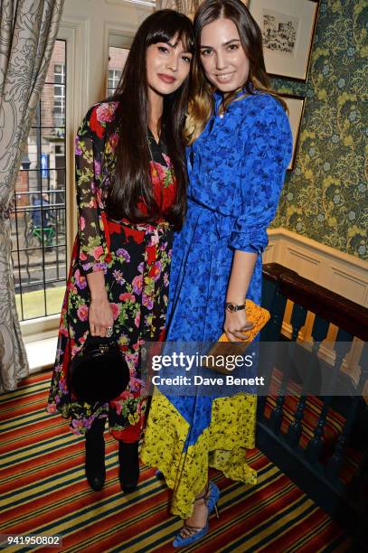 Zara Martin and Amber Le Bon attend the Studio By Preen drinks reception celebrating their 2018 Capsule Dress Collection at Mark's Club on April 4,...