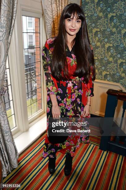 Zara Martin attends the Studio By Preen drinks reception celebrating their 2018 Capsule Dress Collection at Mark's Club on April 4, 2018 in London,...