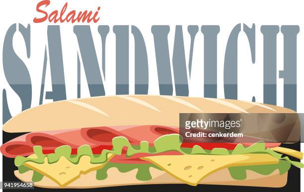 french sandwich - delicatessen stock illustrations