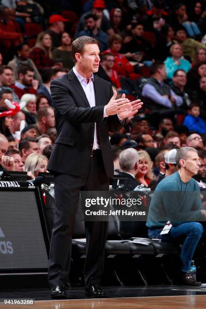 Head Coach Fred Hoiberg of the Chicago Bulls looks on during the game against the Charlotte Hornets on April 3, 2018 at the United Center in Chicago,...