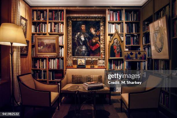 President and CEO of Blackstone Alternative Asset Management, J. Tomilson Hill's art collection is photographed for Frieze Week Magazine on July 15,...