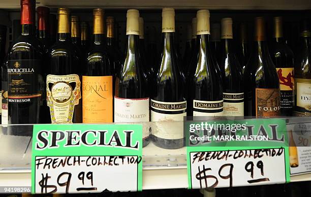 Wine for sale in a store in Los Angeles on December 9, 2009. Older alcoholics knock back far more than younger ones, and for those over 60 that means...