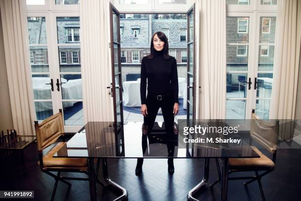 Shoe designer Tamara Mellon is photographed for The Times Magazine UK on February 2, 2016 in New York City. PUBLISHED IMAGE.