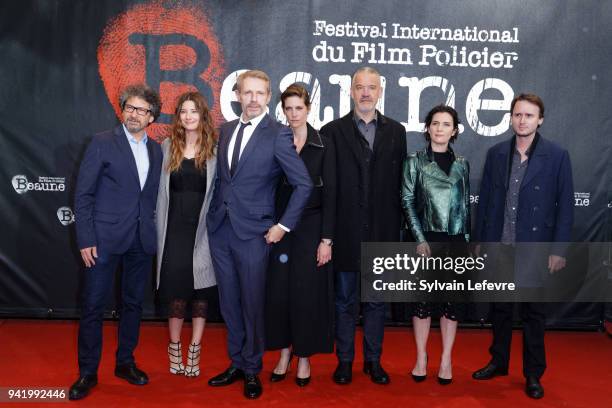 Jury members Radu Mihaileanu, Alice Pol, Lambert Wilson, Helene Fillieres, Arnaud des Pallieres, Geraldine Pailhas, Jerome Bonnell attend opening...