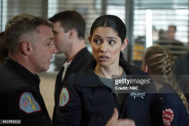 When They See Us Coming" Episode 618 -- Pictured: David Eigenberg as Christopher Herrmann, Miranda Rae Mayo as Stella Kidd --