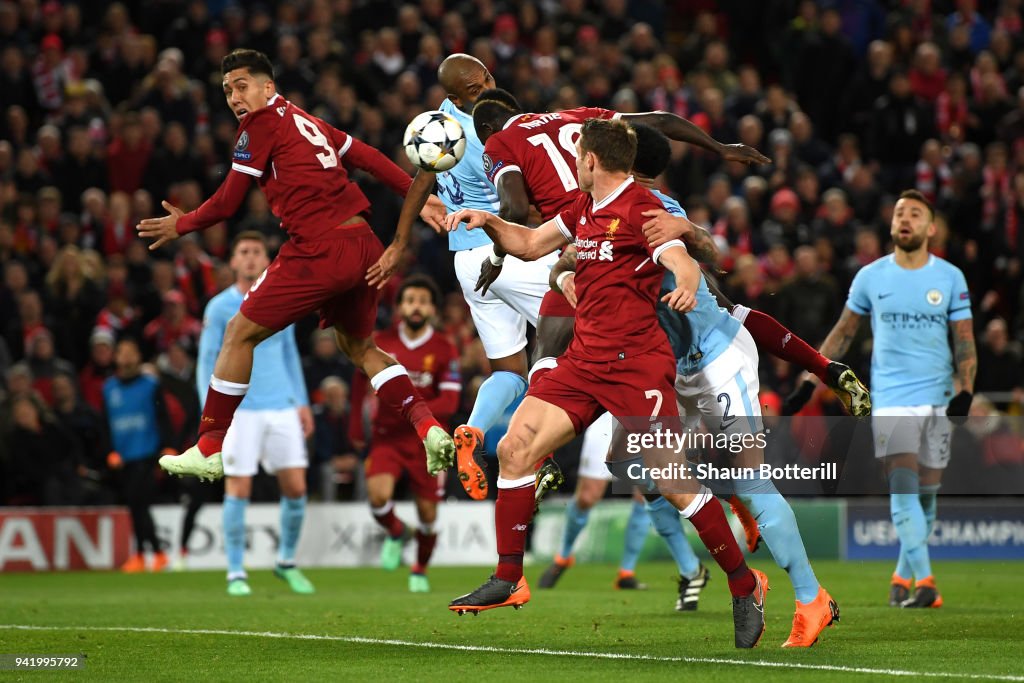Liverpool v Manchester City - UEFA Champions League Quarter Final Leg One