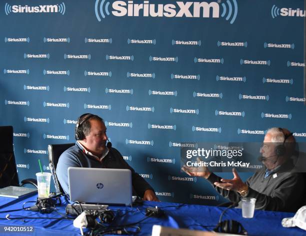 John Maginness and Dave Stockton host the Sirius XM PGA Tour Radio Show Own Your Game live from the 2018 Masters on April 4, 2018 in Augusta, Georgia.