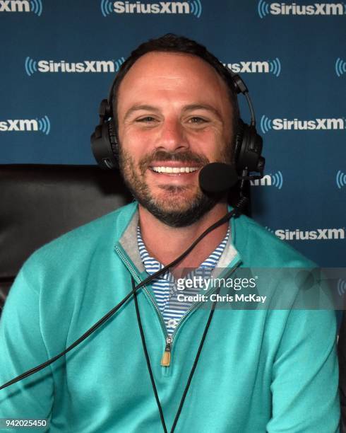 Taylor Zarzour hosts his SiriusXM PGA Tour Radio show live from the 2018 Masters on April 4, 2018 in Augusta, Georgia.