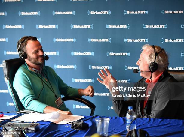 Taylor Zarzour and Hale Irwin host the SiriusXM PGA Tour radio show live from the 2018 Masters on April 4, 2018 in Augusta, Georgia.