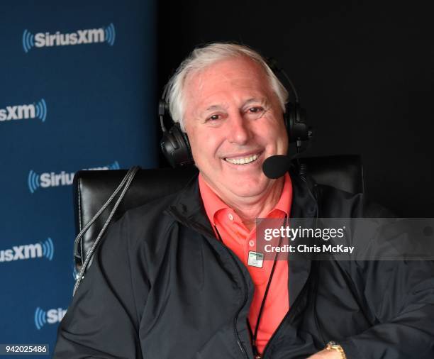 Hale Irwin hosts his SiriusXM PGA Tour Radio show live from the 2018 Masters on April 4, 2018 in Augusta, Georgia.