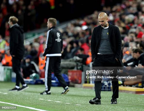 Liverpool v Manchester City - UEFA Champions League Quarter Final Leg One Liverpool v Manchester City - UEFA Champions League Quarter Final Leg One
