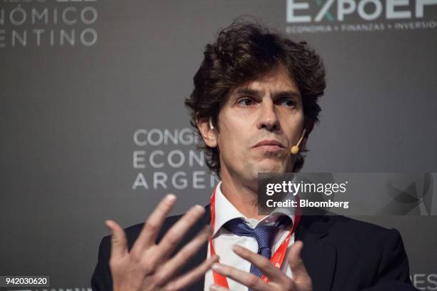 Martin Lousteau, Argentina's former economy minister, speaks during a panel discussion at the ExpoEFI conference in Buenos Aires, Argentina, on...