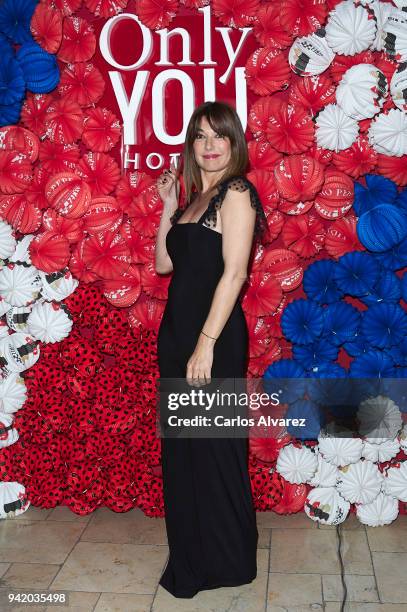 Raquel Revuelta attends the 'Ole You' party at the Only You Hotel on April 4, 2018 in Madrid, Spain.