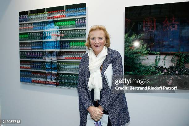 Baroness Antoinette Seilliere attends the Art Paris Art Fair 2018 at Le Grand Palais on April 4, 2018 in Paris, France.