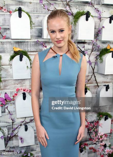 Actress Danika Yarosh visits Hallmark's "Home & Family" at Universal Studios Hollywood on April 4, 2018 in Universal City, California.