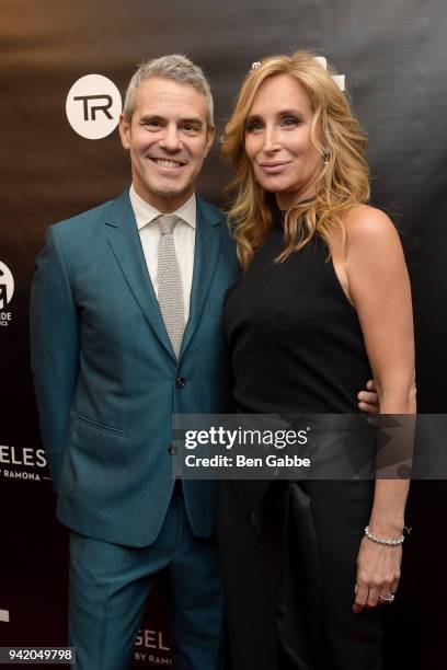 Host Andy Cohen and TV personality Sonja Morgan attend The Real Housewives of New York Season 10 Premiere & Viewing Party at The Seville on April 4,...