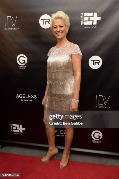 Personality/entrepreneur Dorinda Medley attends The Real Housewives of New York Season 10 Premiere & Viewing Party at The Seville on April 4, 2018 in...