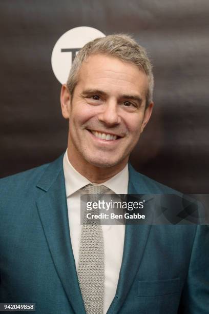 Host Andy Cohen attends The Real Housewives of New York Season 10 Premiere & Viewing Party at The Seville on April 4, 2018 in New York City.