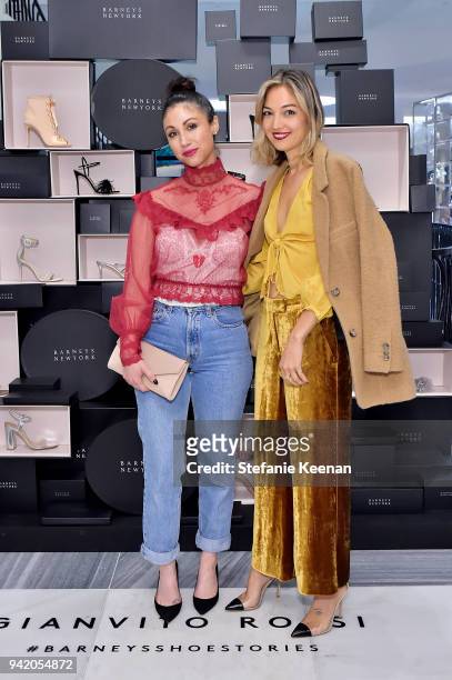 Diane Marshall Green and Lily Flores attend Georgie Flores, Nicole Yoone, Zolee Griggs and Barneys New York Celebrate #BarneysShoeStories at Barneys...