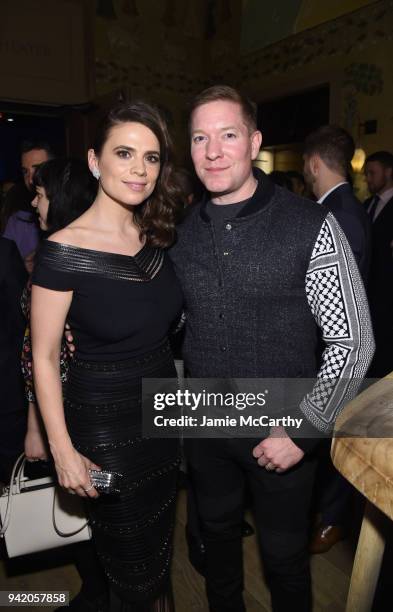 Actors Hayley Atwell and Joseph Sikora attend New York Red Carpet Premiere Screening Event of STARZ "Howards End" at the Whitby Hotel on April 4,...