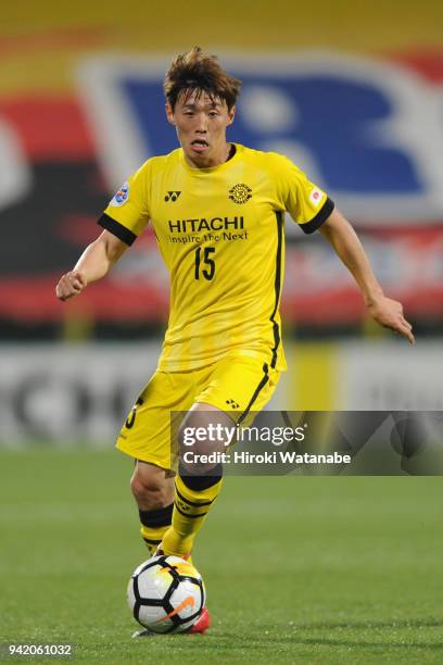 Kim Bo-kyung of Kashiwa Reysol in action during the AFC Champions League Group E match between Kashiwa Reysol and Jeonbuk Hyundai Motors at Sankyo...