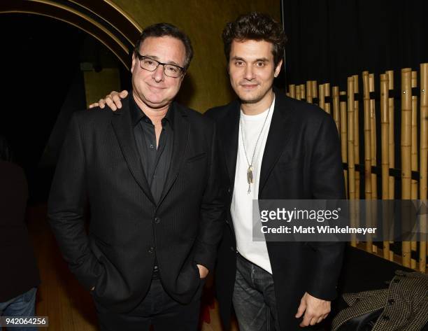 Bob Saget and John Mayer attend the 18th Annual International Beverly Hills Film Festival Opening Night Gala Premiere of "Benjamin" at TCL Chinese 6...