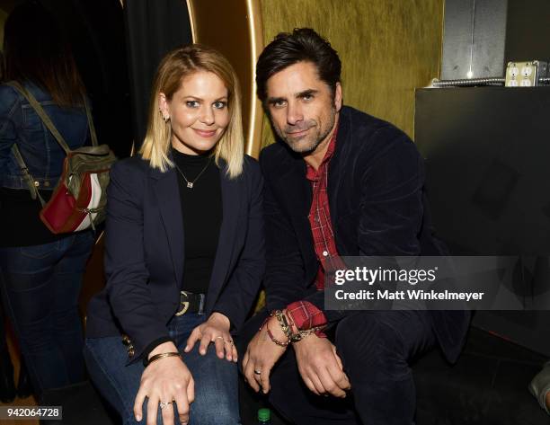 Candace Cameron-Bure and John Stamos attend the 18th Annual International Beverly Hills Film Festival Opening Night Gala Premiere of "Benjamin" at...